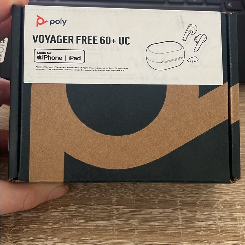 Poly Voyager Free 60+ UC Black Earbud Headphones